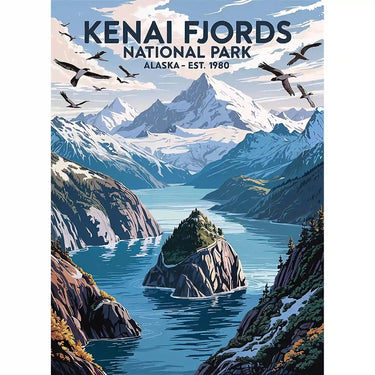 Kenai Fjords National Park Puzzle by MakeYourPuzzles